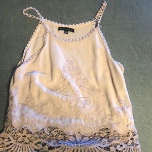 Kendall & Kylie pink tank with lace